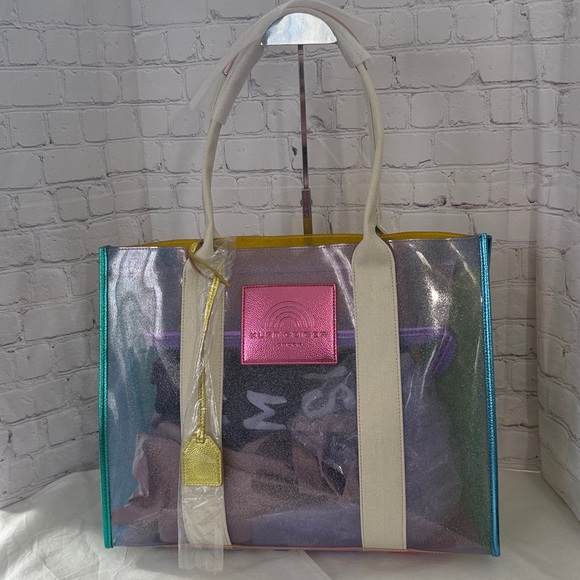 Kurt Geiger Translucent XXL Vinyl Tote w/ Dustbag 16x12x5in NWT SOLD OUT - Picture 14 of 14